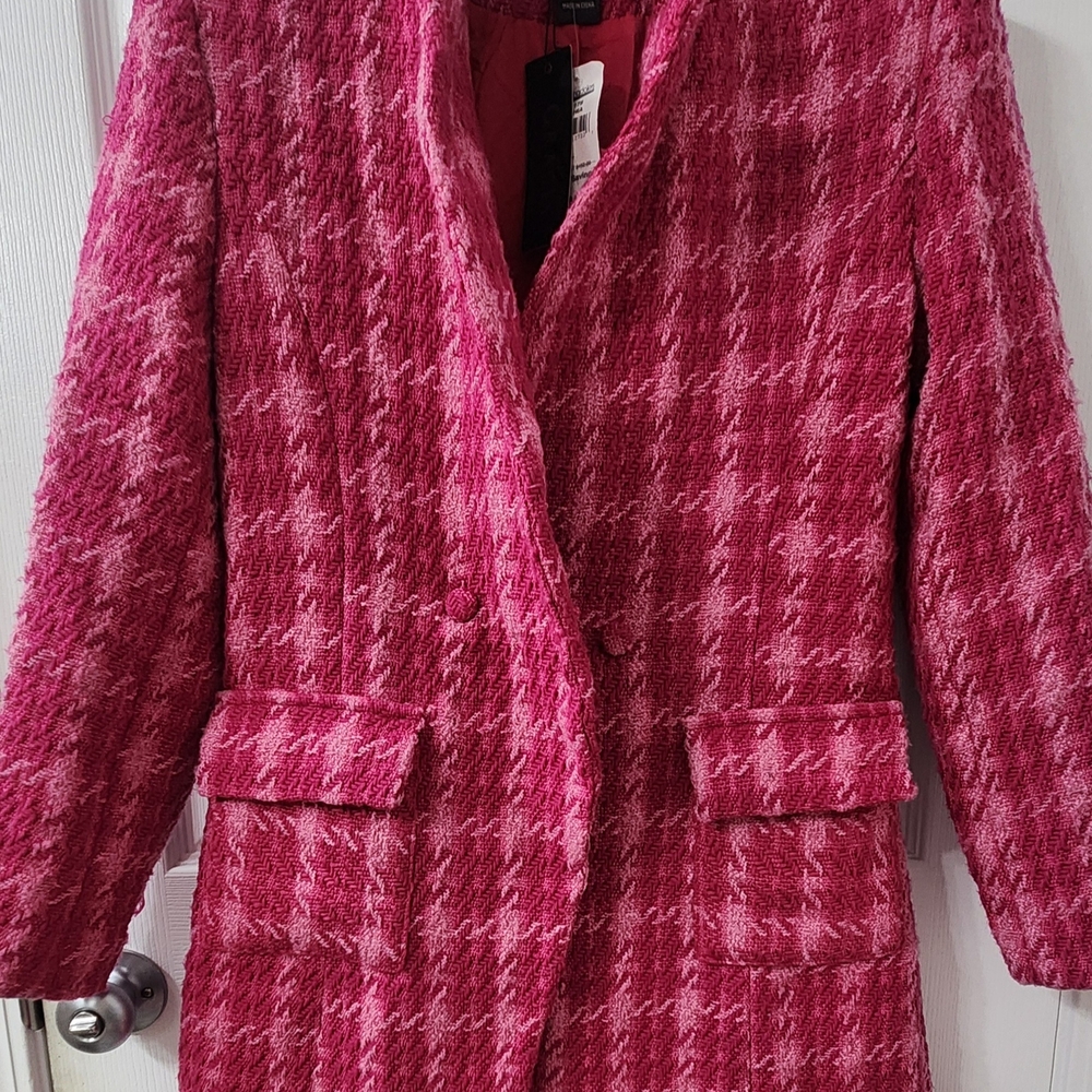 Women's Pink Tweed Jacket